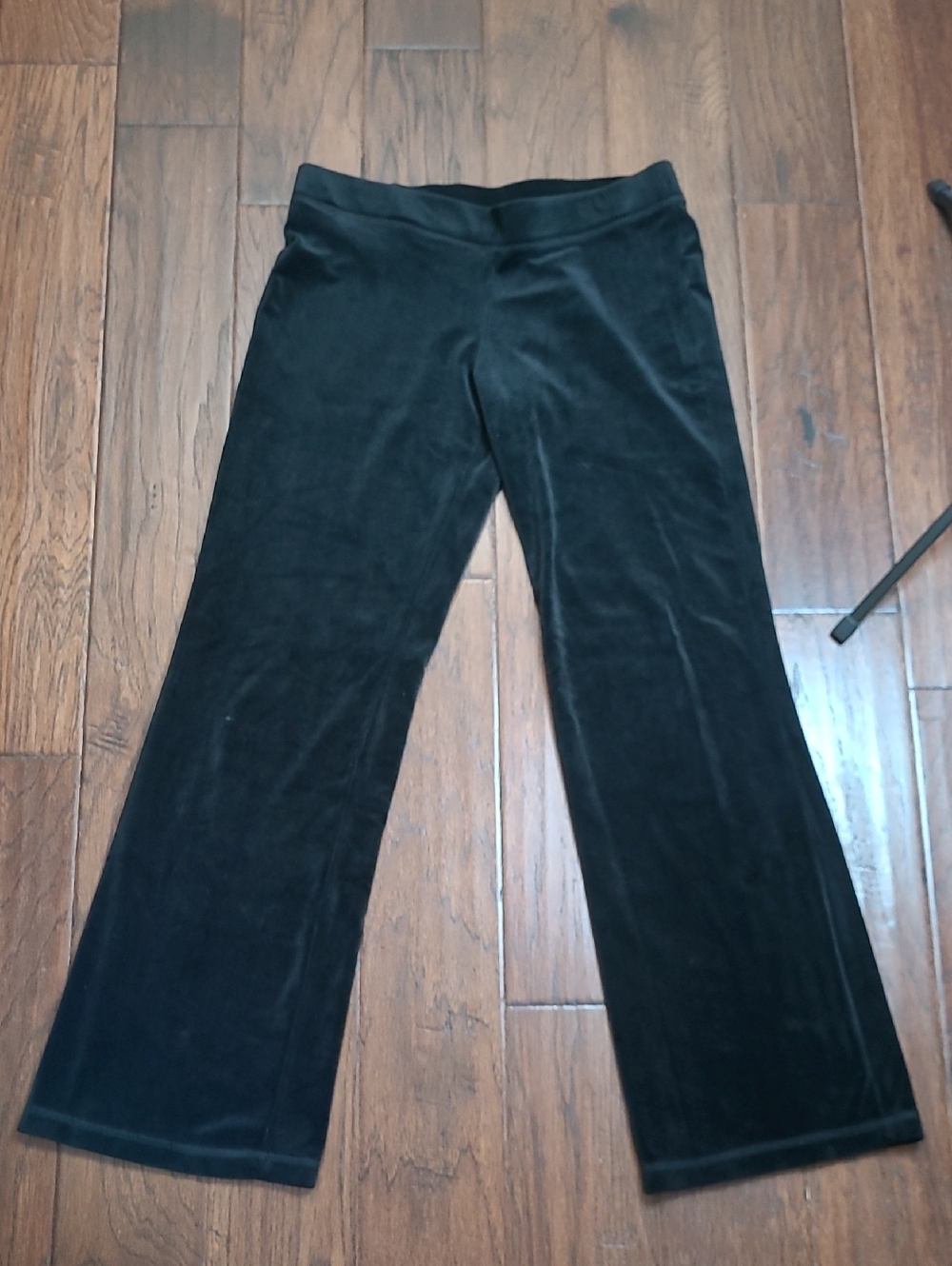 Juicy Couture Black Velvet Track / Lounge Pants size Medium